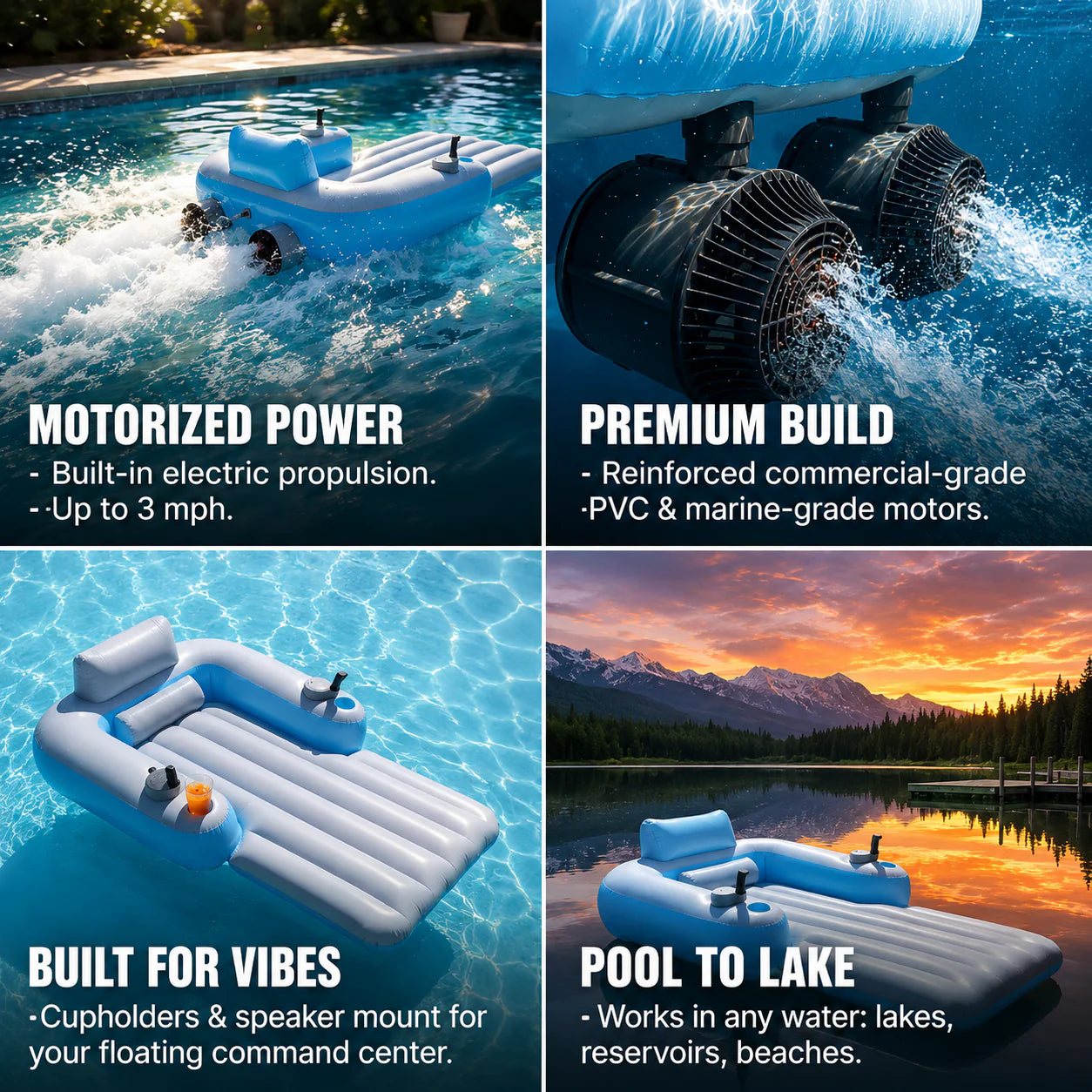 AquaCruiser™ — Motorized Pool Float