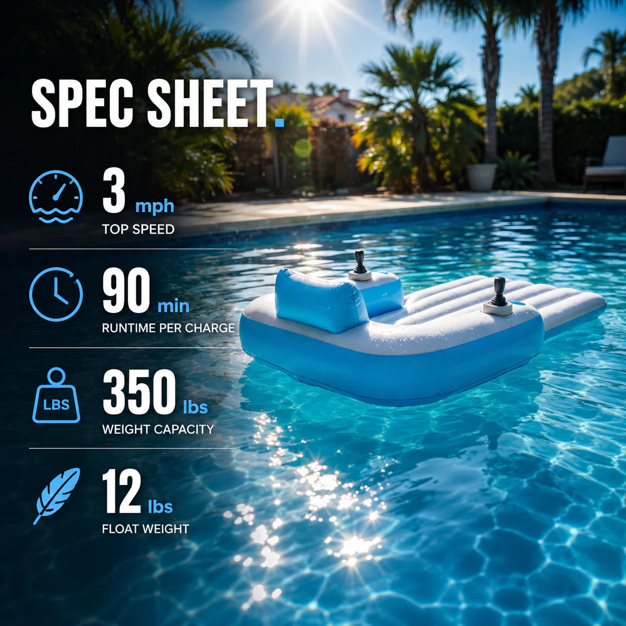 AquaCruiser™ — Motorized Pool Float